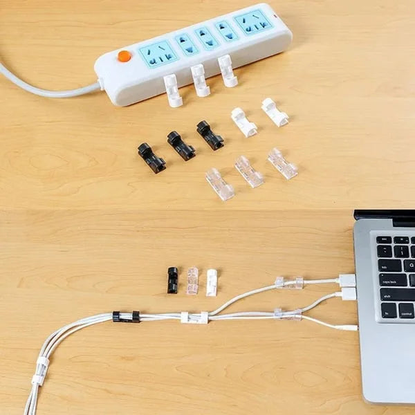 No-Drill Cable Organizer Clips – Strong Hold, Clean Look & Easy Installation