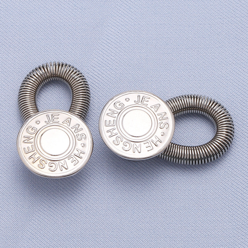 8-Piece Metal Button Extenders for Jeans & Pants