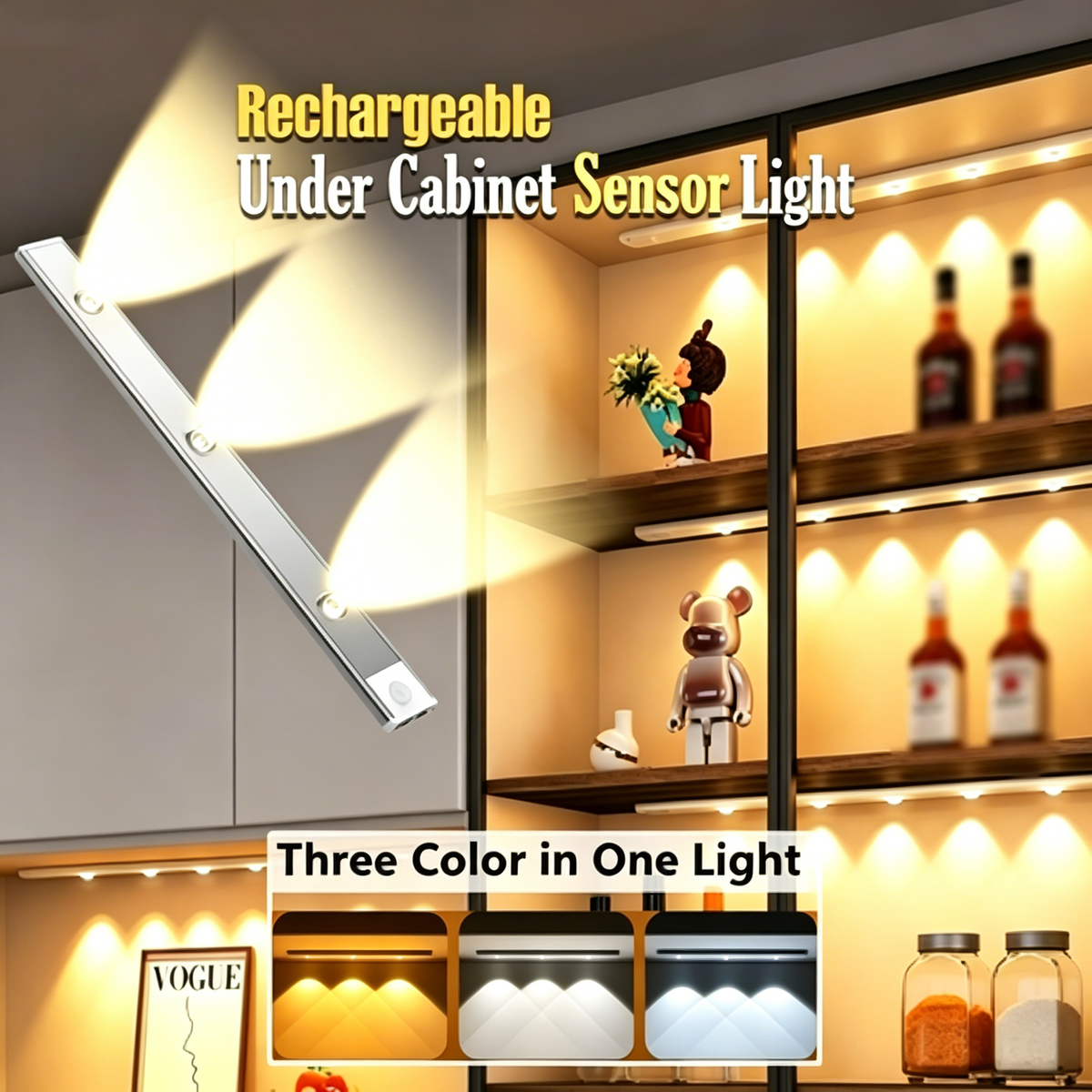 LED Closet Light Motion Activated Under Cabinet Lights