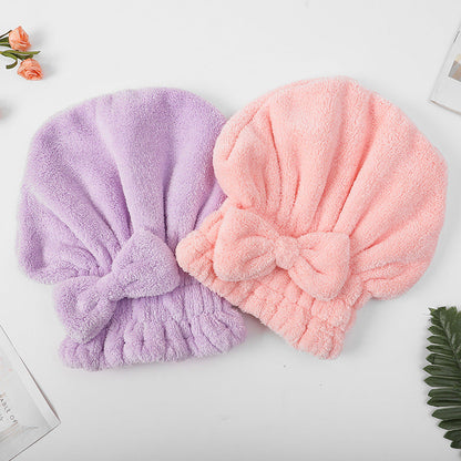 Soft Reusable Hair Wrap With Bow Decor 2PCS
