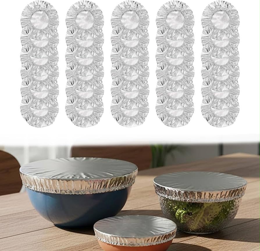 Reusable Aluminum Foil Food Cover (40pcs)