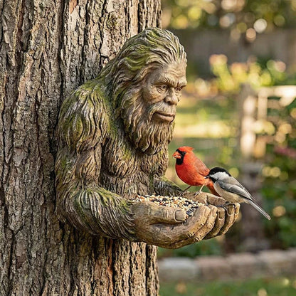 Bigfoot Bird Feeder– Outdoor Resin Decor
