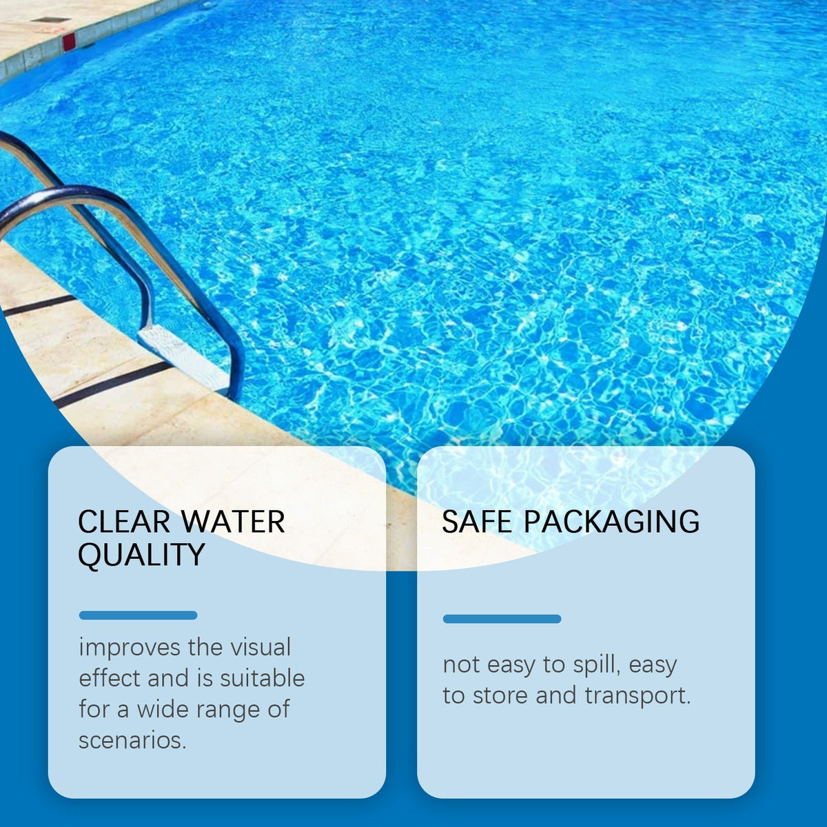 Pool Clarifier Liquid – Fast Dissolve, Crystal Clear & Odor-Free Water