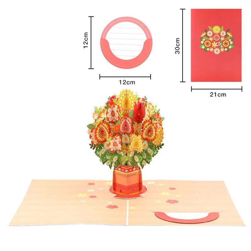 35K+ SOLD! Forever-Blooming 3D Flower Pop-Up Card – A Beautiful Way to Say “I Love You”