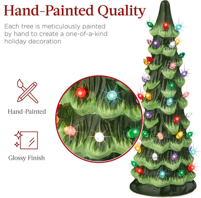 Retro Hand-Painted Tabletop Christmas Trees (Limited Quantities Available)