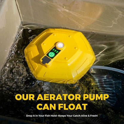 Portable Bait Aerator Pump – Rechargeable & Floating