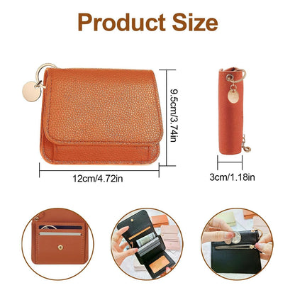 Compact RFID Wallet for Women – Fashionable Card Organizer & Coin Purse