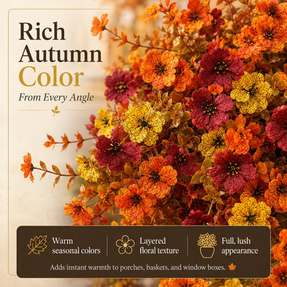 Halloween Early Bird Sale | 49% OFF Fall Porch Faux Flower Bundles