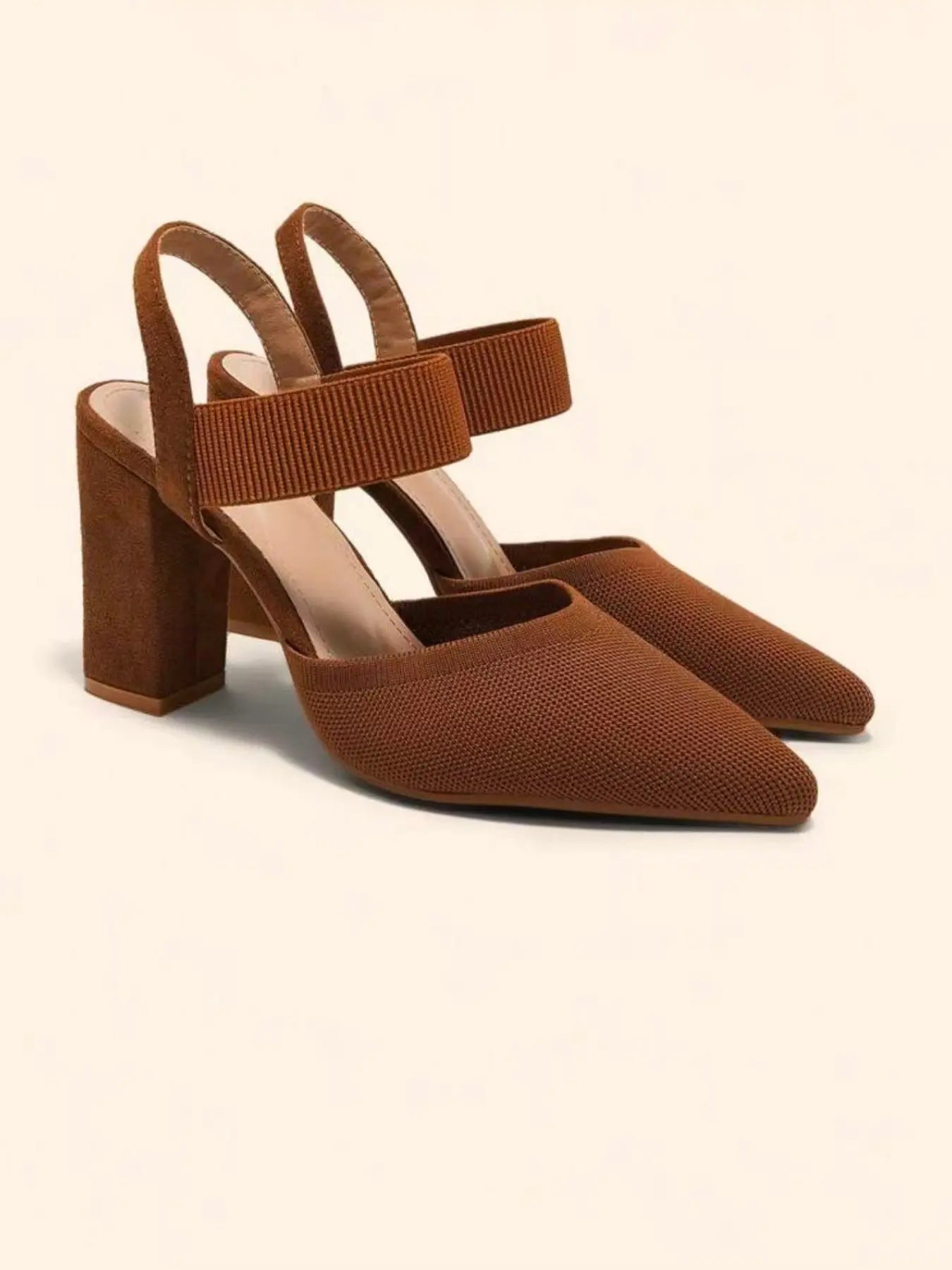 Women's Rubber Sandals – Pointed Toe, Stiletto Heel, High Heel