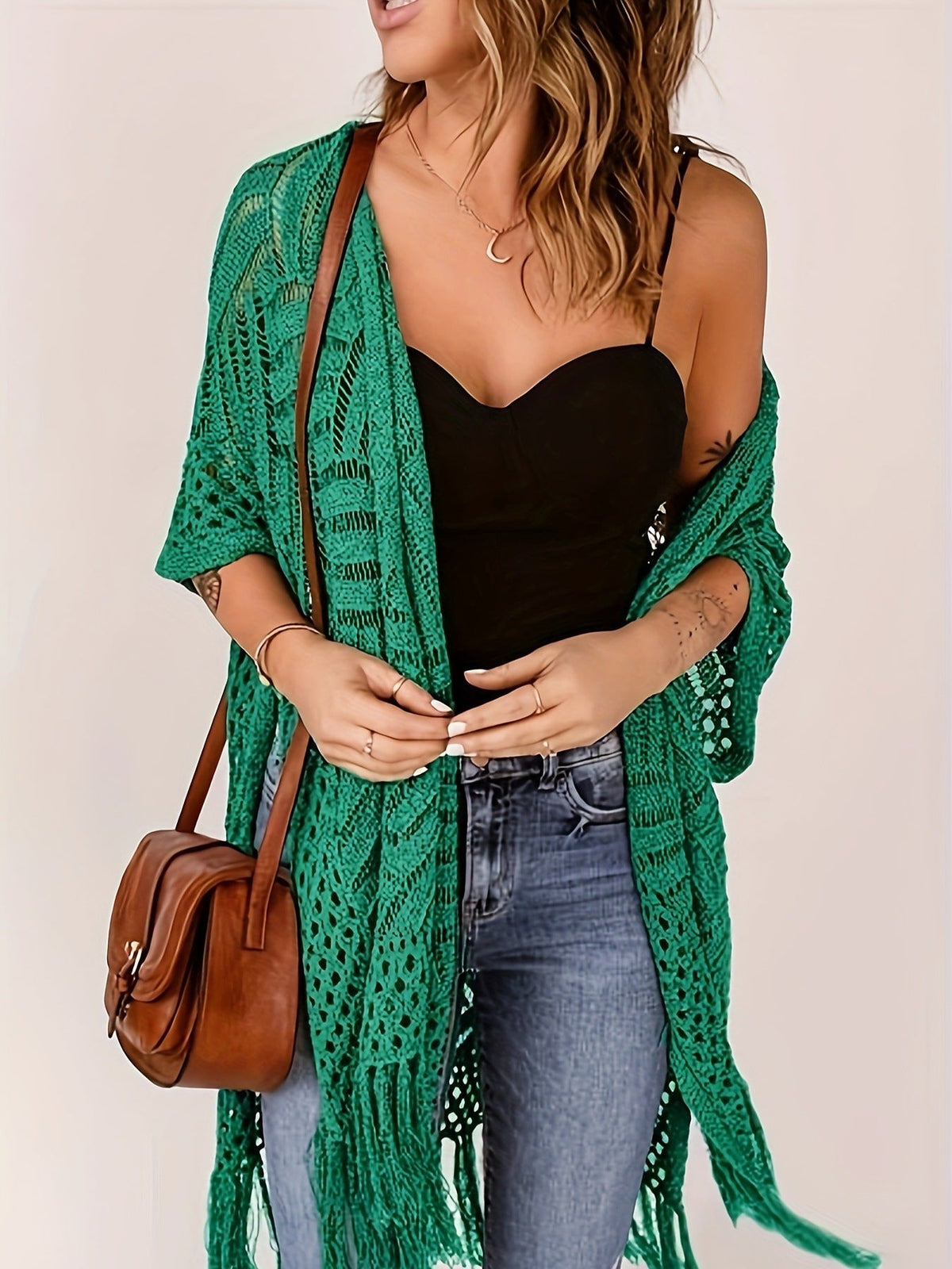 2026 Women's Lightweight Knit Cardigan Perfect for outdoor beach vacations and sun protection