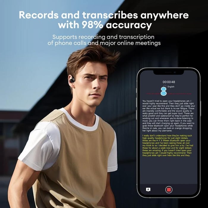 LAST DAY SALE 60% OFFAI Translation Wireless Bluetooth Translation Earbuds