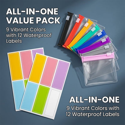 Self-Sealing Zip Storage Bags for Travel & Daily Organization