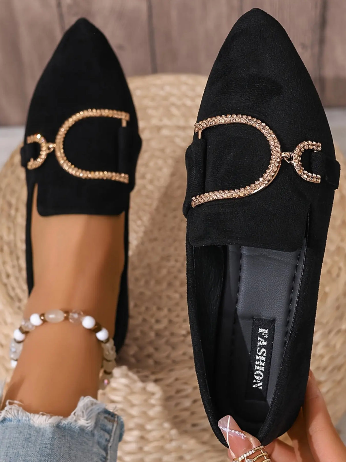 Women's Embroidered Flats – Breathable