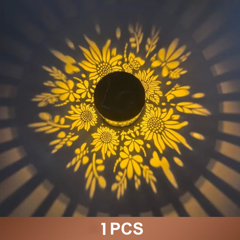 50% OFF NOW! Solar Mandala Light – Stunning Pattern Projection, 2-in-1 Floor & Wall Design & IP65 Waterproof Auto On/Off