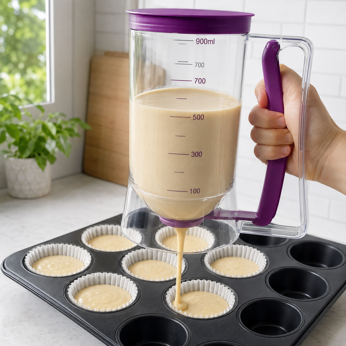 Easy-Pour Pancake & Cupcake Batter Dispenser
