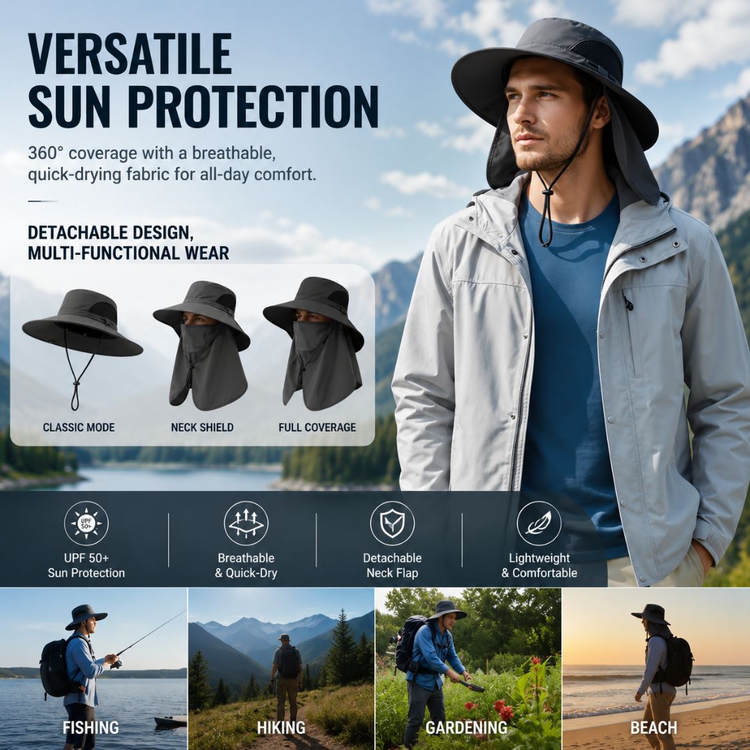 UV Protection Outdoor Fisherman's Hat