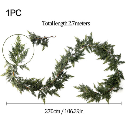 2025 Super Value Se6 FT Artificial Cedar Garlands –Realistic Touch Winter Greenery