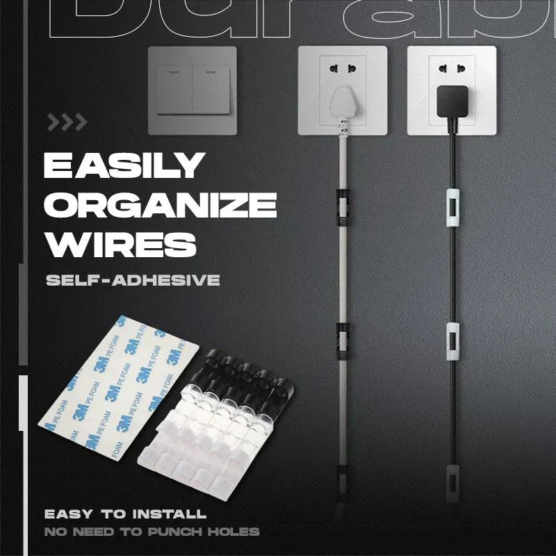 No-Drill Cable Organizer Clips – Strong Hold, Clean Look & Easy Installation