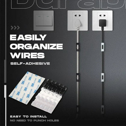 No-Drill Cable Organizer Clips – Strong Hold, Clean Look & Easy Installation