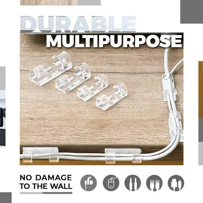 No-Drill Cable Organizer Clips – Strong Hold, Clean Look & Easy Installation