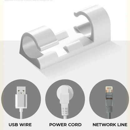 No-Drill Cable Organizer Clips – Strong Hold, Clean Look & Easy Installation