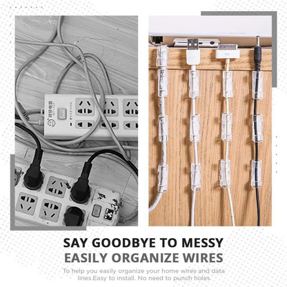 No-Drill Cable Organizer Clips – Strong Hold, Clean Look & Easy Installation