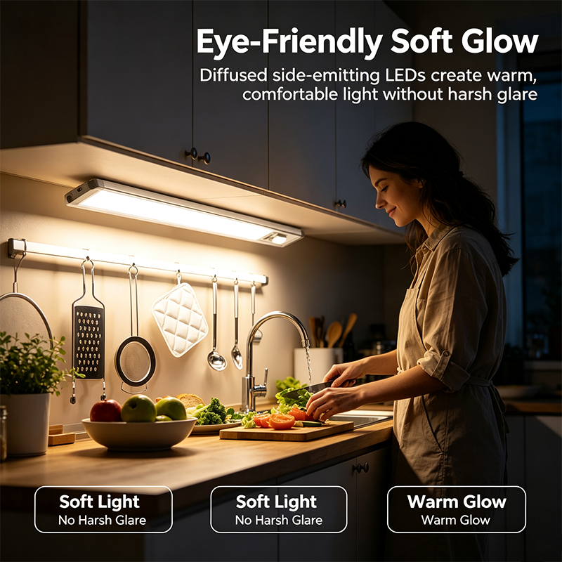 Under Cabinet Lights,Motion Sensor Night Light Indoor,USB Rechargeable Light