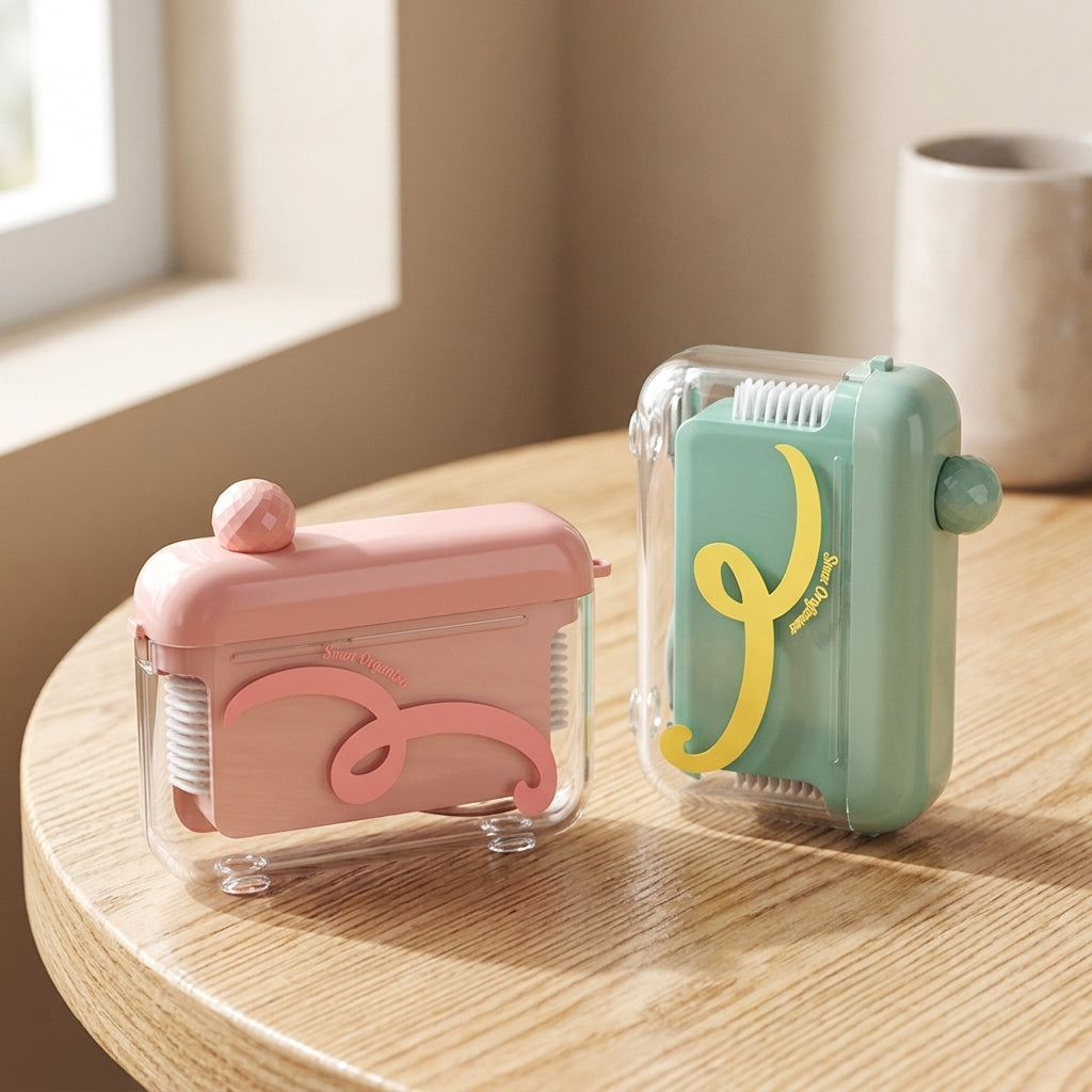 Portable Auto Pop-Up Dental Floss – Refillable Travel Case