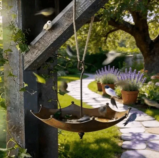 Mini Umbrella Bird Feeder — Whimsical Garden Charm