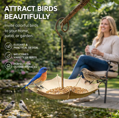Mini Umbrella Bird Feeder — Whimsical Garden Charm