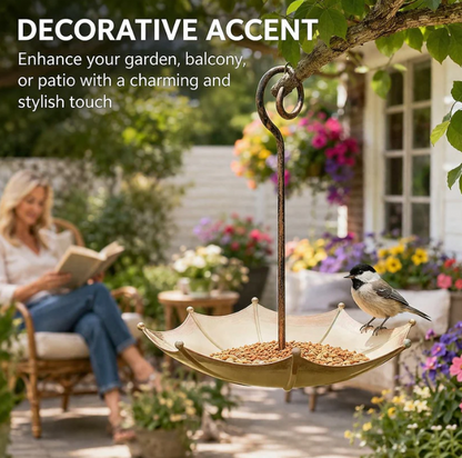Mini Umbrella Bird Feeder — Whimsical Garden Charm