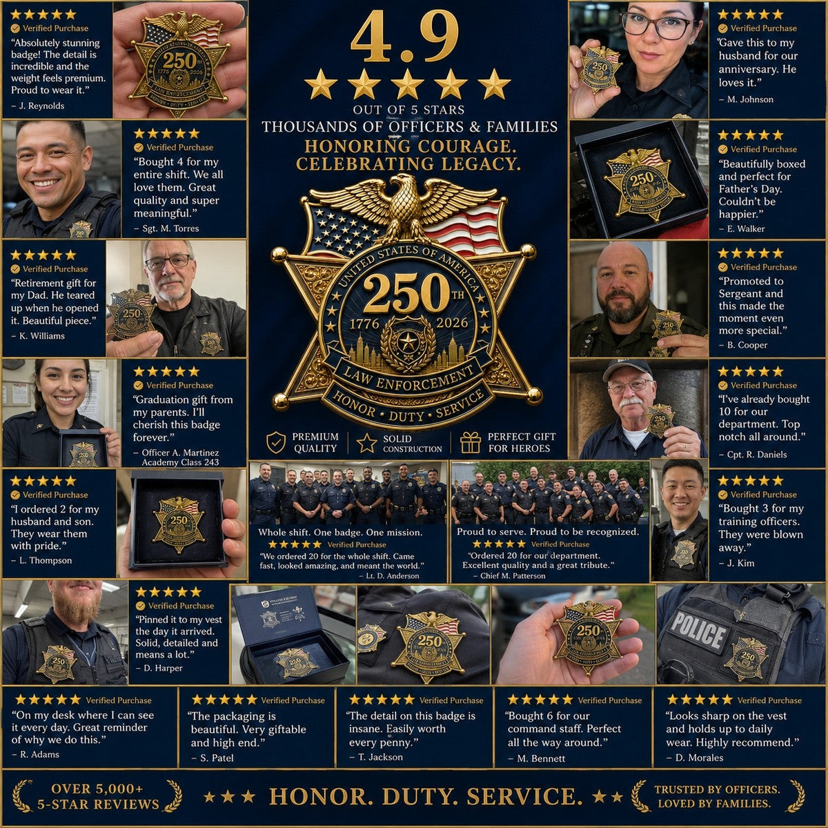 Flash Sale 49% OFF - America Law Enforcement Brooch