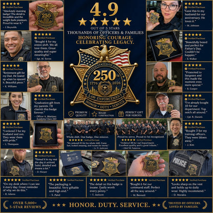 Flash Sale 49% OFF - America Law Enforcement Brooch