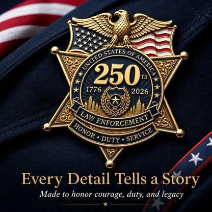 Flash Sale 49% OFF - America Law Enforcement Brooch