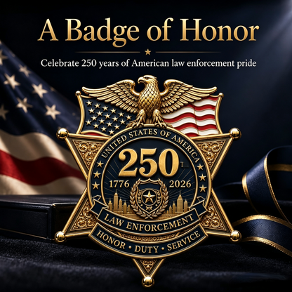Flash Sale 49% OFF - America Law Enforcement Brooch