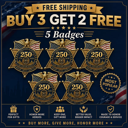 Flash Sale 49% OFF - America Law Enforcement Brooch