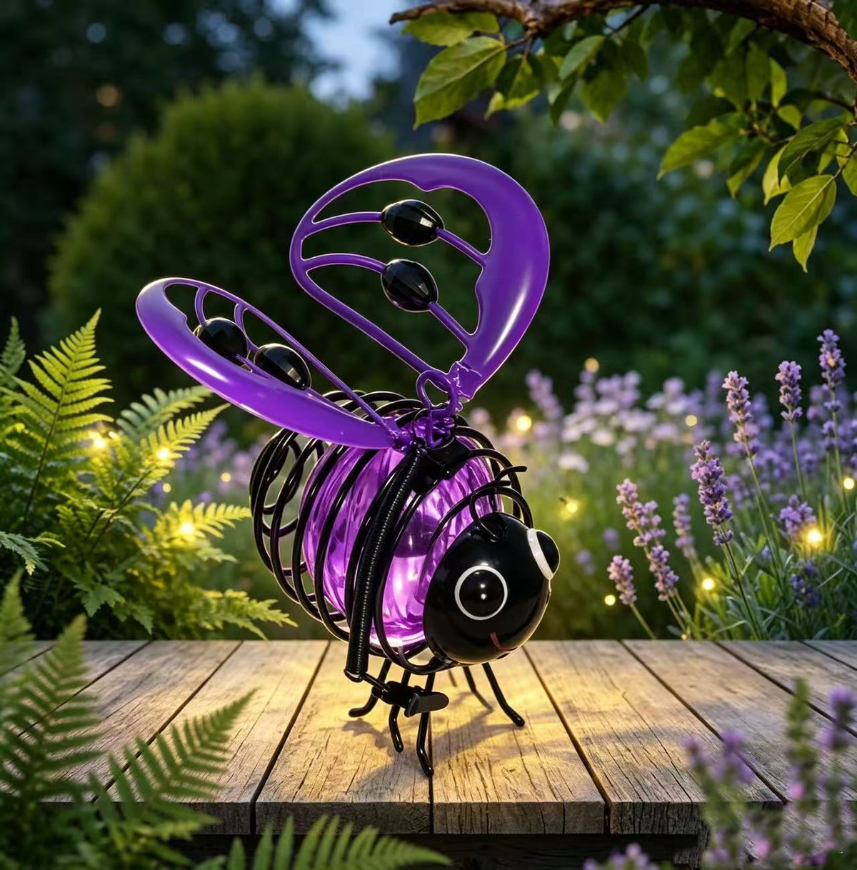 Solar Hanging Bee Garden Light