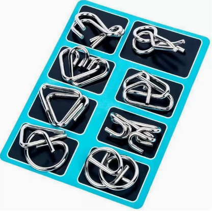 Metal Puzzle Ring,Educational intellectual Toys IQ Toys,Metal Brain teaser Puzzles