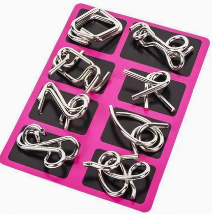 Metal Puzzle Ring,Educational intellectual Toys IQ Toys,Metal Brain teaser Puzzles
