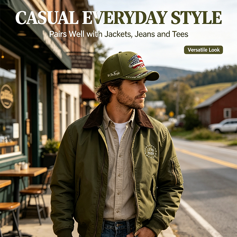 250th Anniversary Printed Baseball Cap, Adjustable Unisex Outdoor Sun Hat