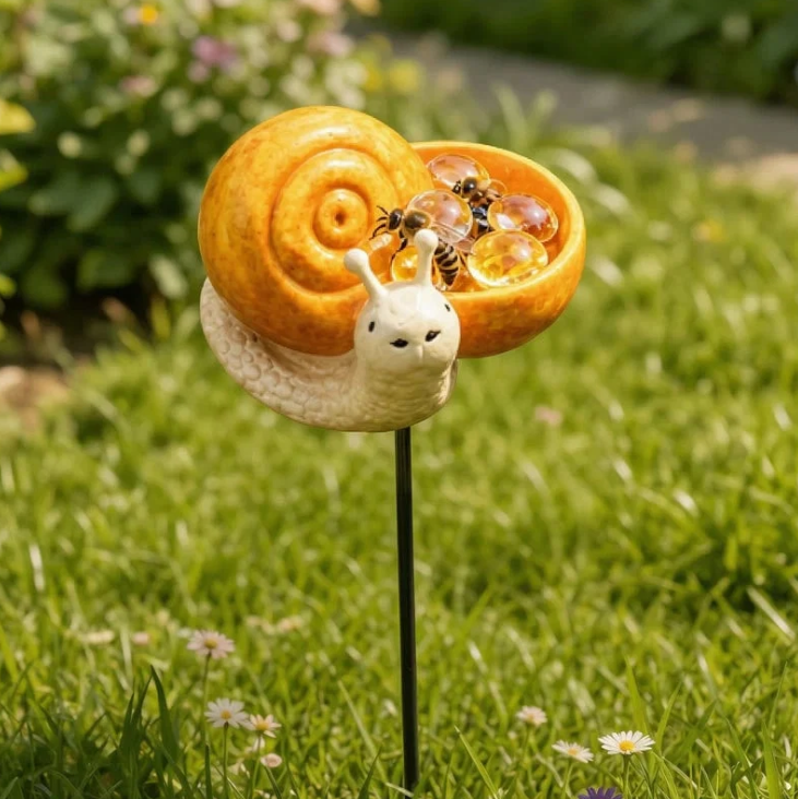 Cute Animal Design Garden Watering Station, Outdoor Decorative Water Bowl