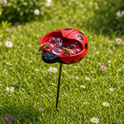 Cute Animal Design Garden Watering Station, Outdoor Decorative Water Bowl