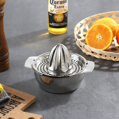 HOT SALE 50%OFF Stainless Steel Manual Citrus Juicer – Multi-Fruit Press for Orange, Lemon & Grapefruit
