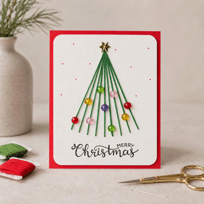 Stitch a Little Christmas Magic - Merry & Bright Christmas DIY Kit (6 pcs)