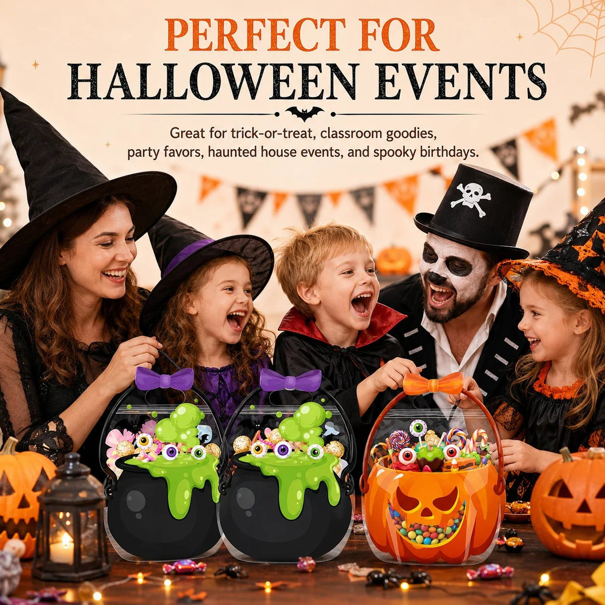 Last Day 50% OFF - Halloween Plastic Goodie Bags
