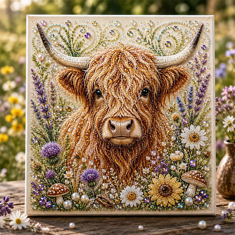 50K+ SOLD! 50% OFF! Highland Cow Pearl Art DIY Kit – Relaxing craft, thousands of sparkling beads. Create stunning farmhouse artwork – a peaceful creative escape!
