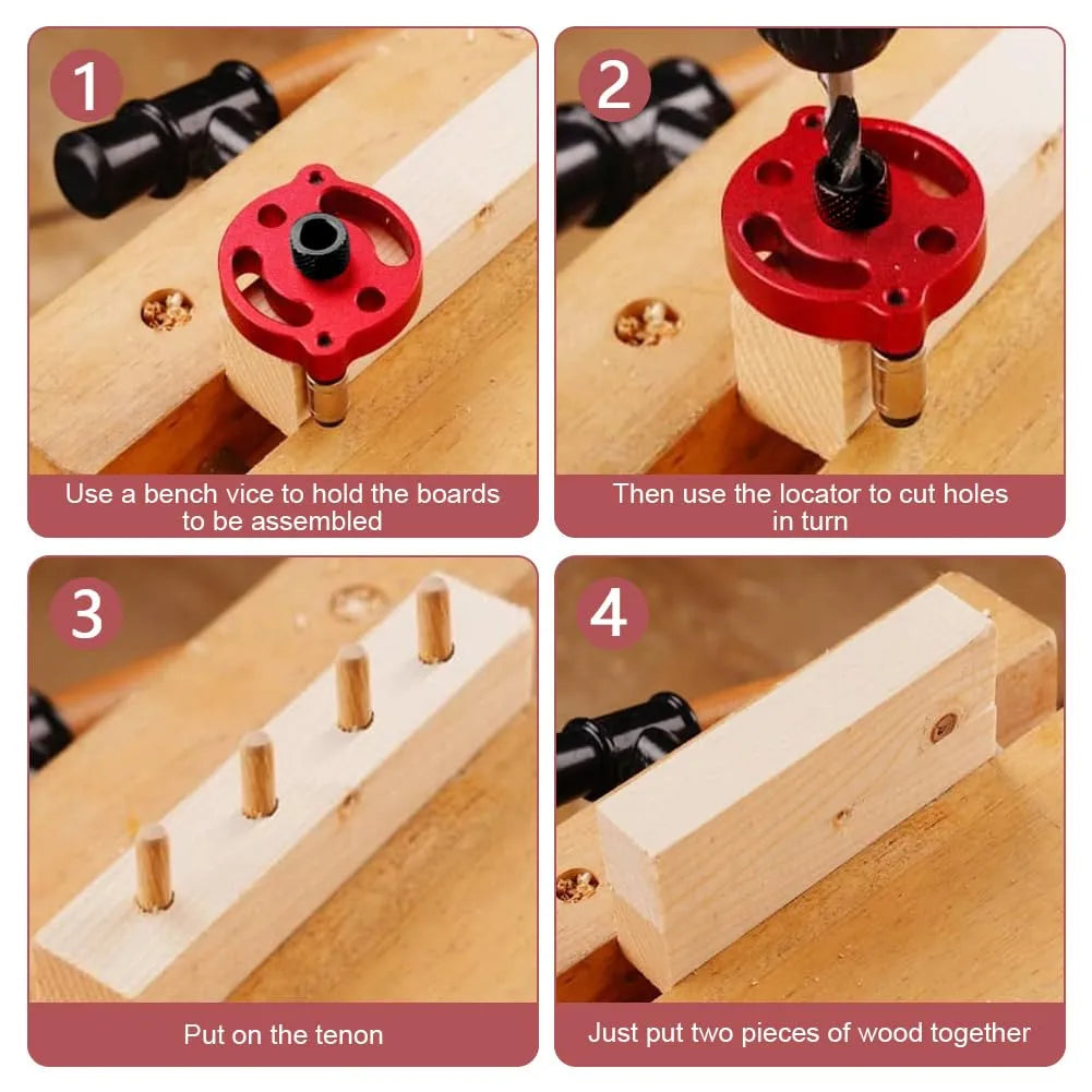 46% OFFSelf-Centering Doweling Jig – Precision Drill Guide for Flawless Woodworking Joints