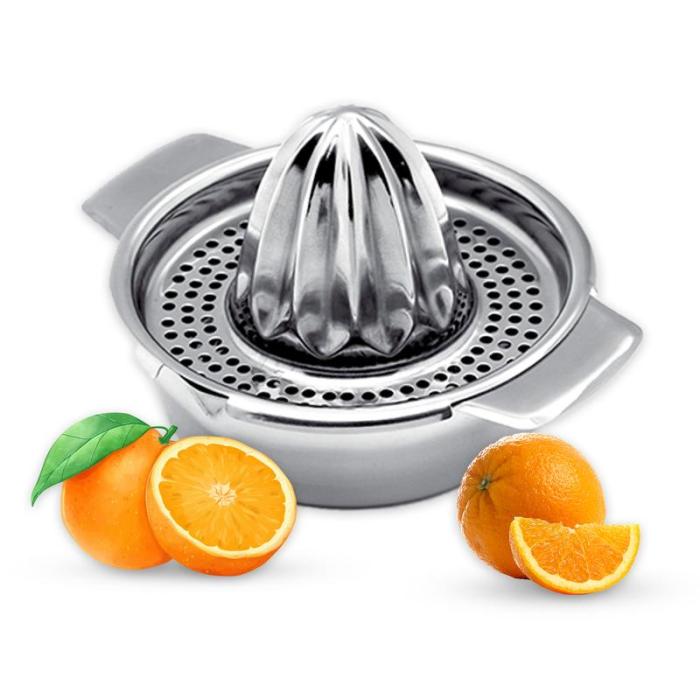 HOT SALE 50%OFF Stainless Steel Manual Citrus Juicer – Multi-Fruit Press for Orange, Lemon & Grapefruit