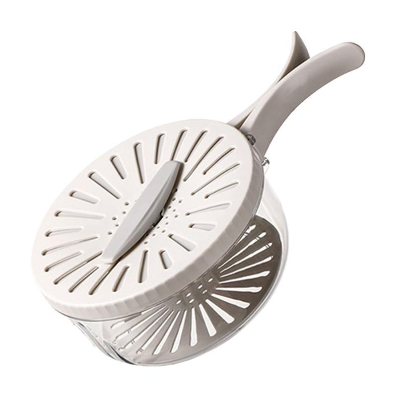2026 Hot Sale Collapsible Drain Basket with Handle – Wash, Drain & Fresh Storage All-in-One