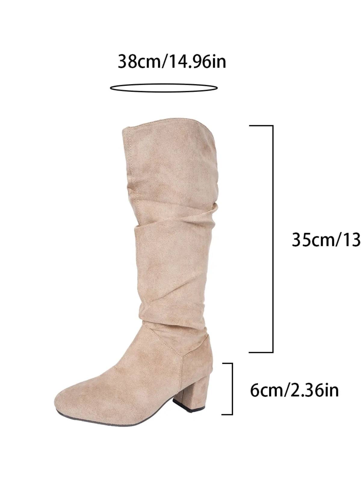 Women's Vintage Denim Knee-High Boots